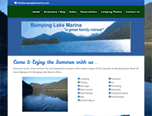 Tablet Screenshot of bumpinglakemarina.com